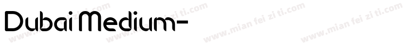 Dubai Medium字体转换